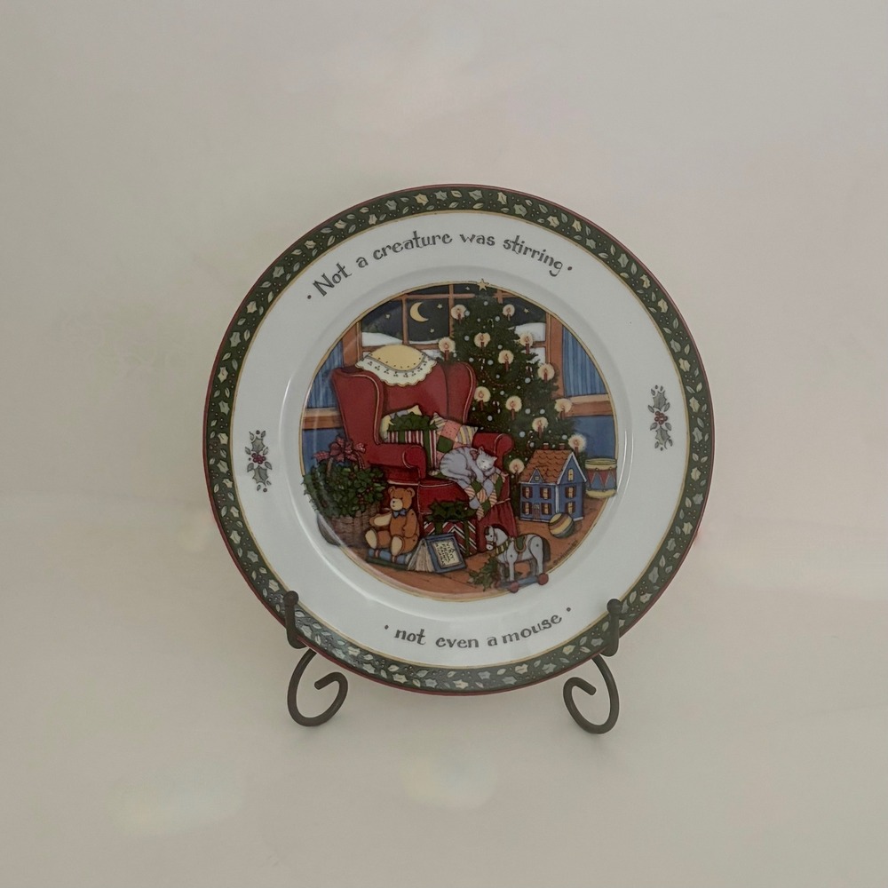 Vintage Susan Winget A CHRISTMAS STORY Not a Creature Stirring Dinner Plate